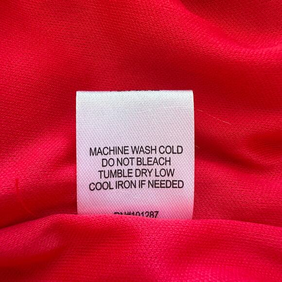 Alexia Admor Ocean Flare Split Sleeve Midi Sheath Dress V-Neck Red - Picture 11 of 11